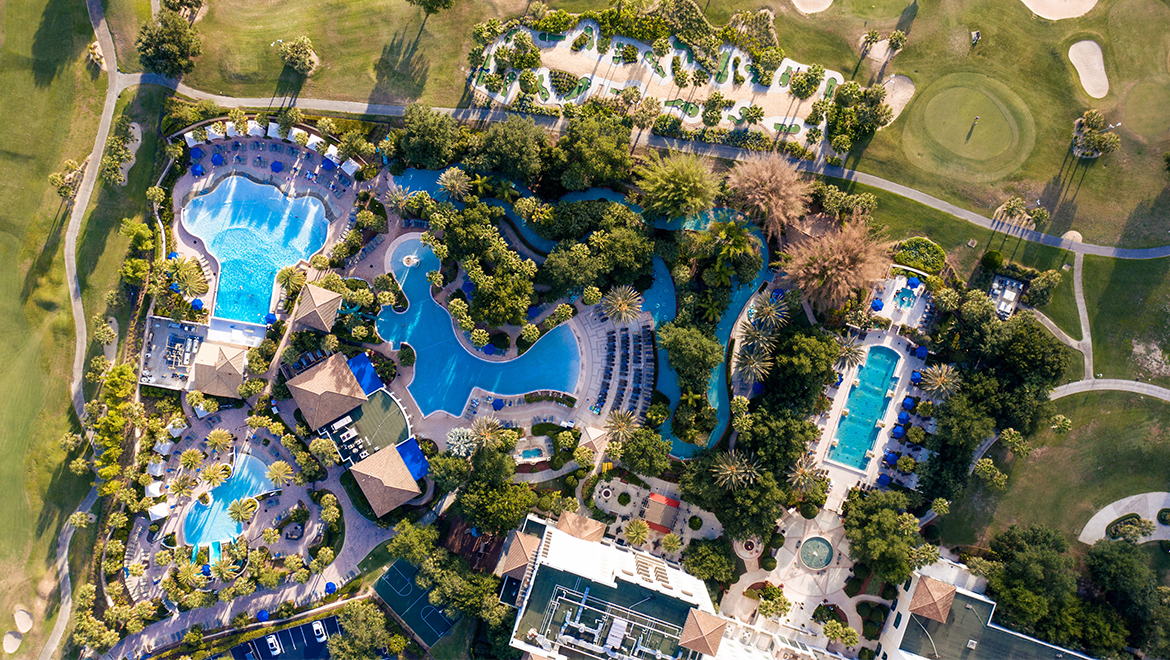 Pools Aerial